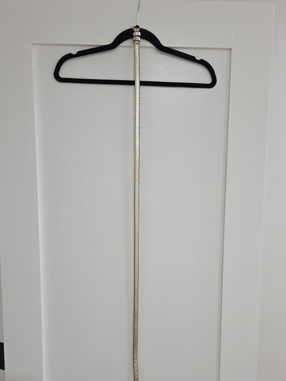 Banana Republic Slim Metallic Silver Belt, Size L
